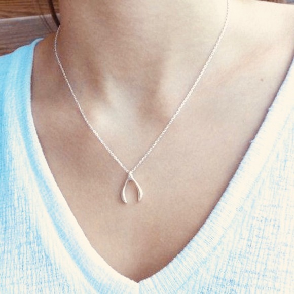 Fashion Lucky Everyday Wear Wishbone Necklace - Picture 2 of 5